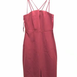 BCBG Maxazria Purple Straps Midi Dress Size 02 NEW